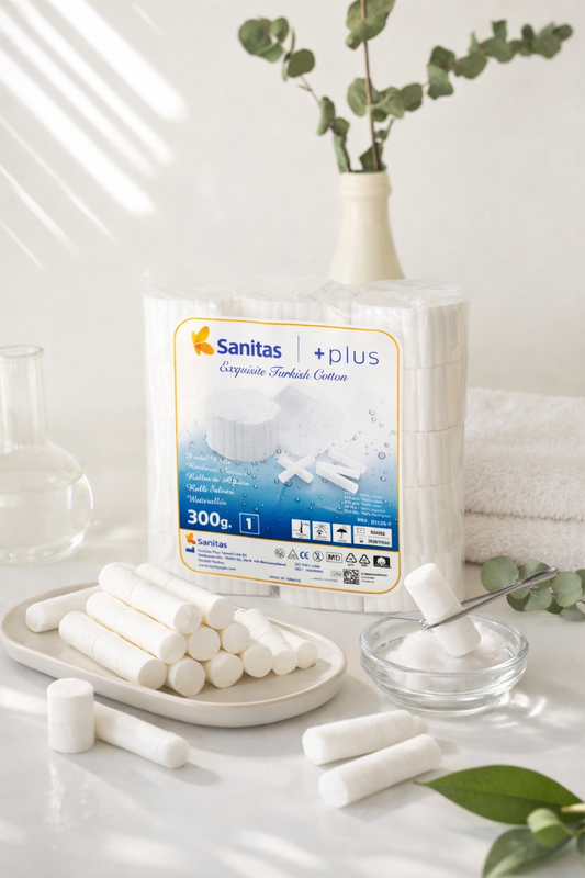 Dental Cotton Rolls – Exquisite Turkish Cotton, Absorbent & Lint-Free
